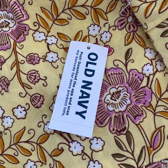 Old Navy yellow Tiered Floral-Print Mini Cami Swing dress - Picture 10 of 10